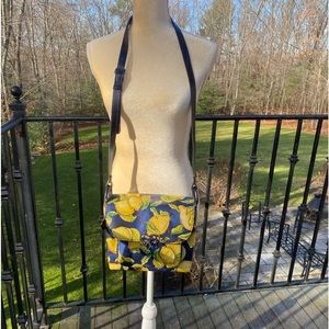 Patricia Nash Positano Lemon Leather handbag